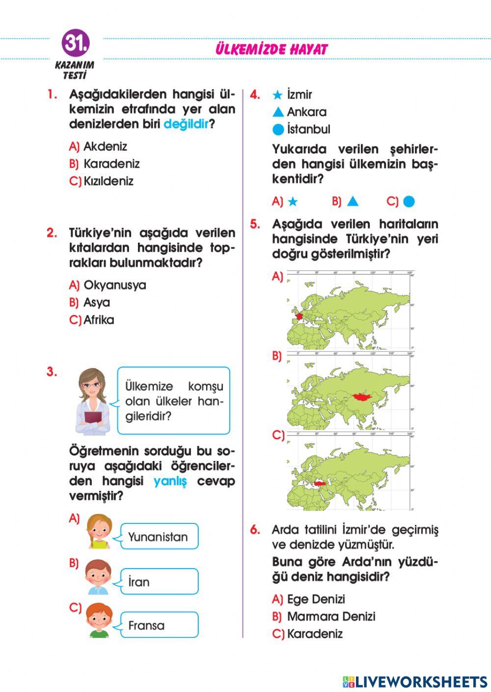 Ülkemizde Hayat-Kazanım Değerlendirm-1