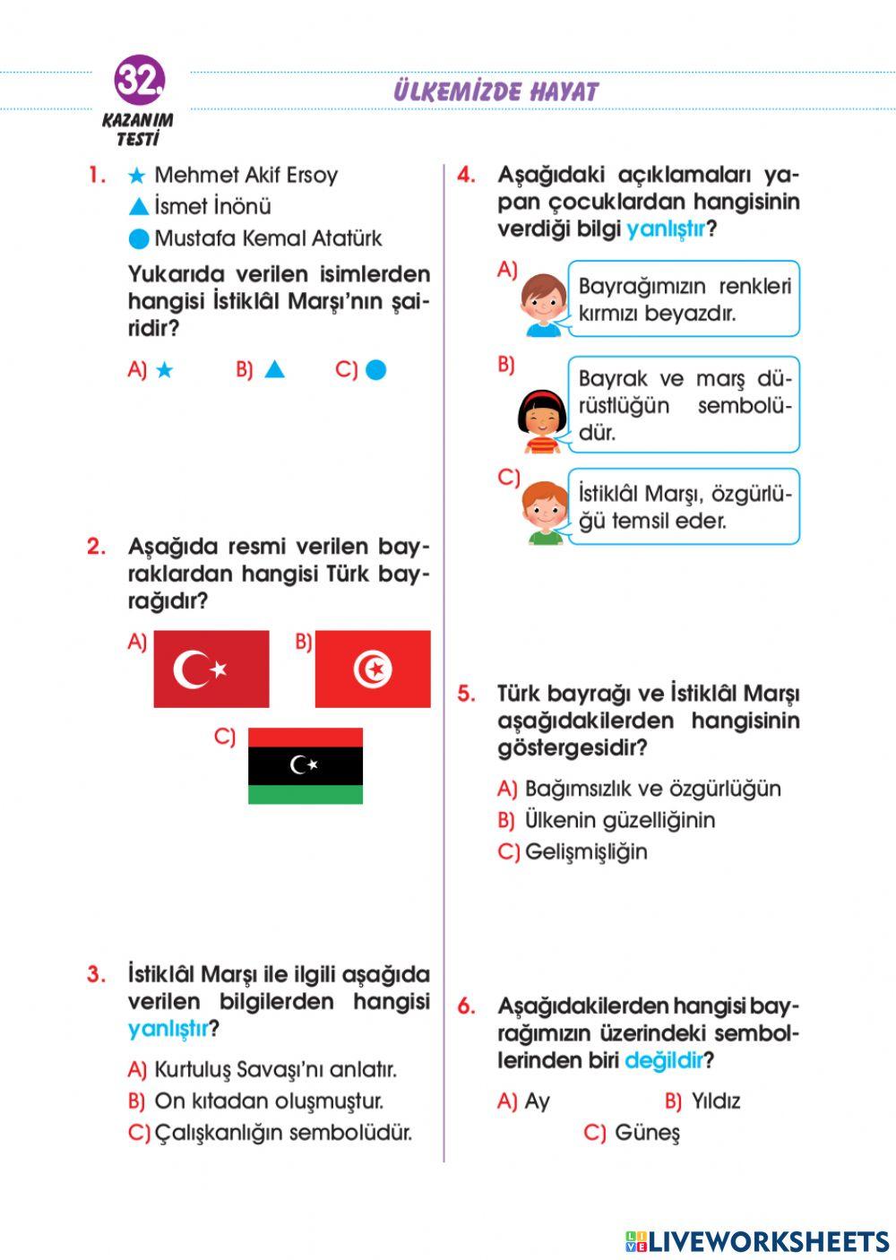 Ülkemizde Hayat-Kazanım Değerlendirm-2