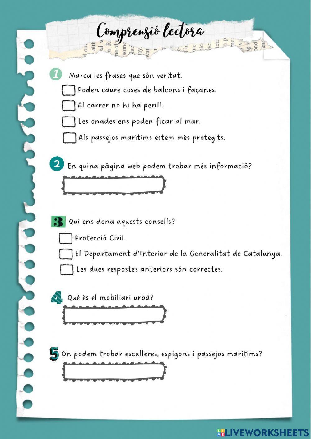 Comprensió lectora - ventades