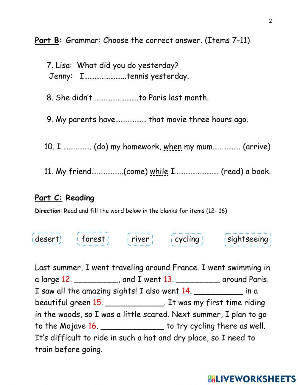 Final Examination E22102 For M.2 2-2564