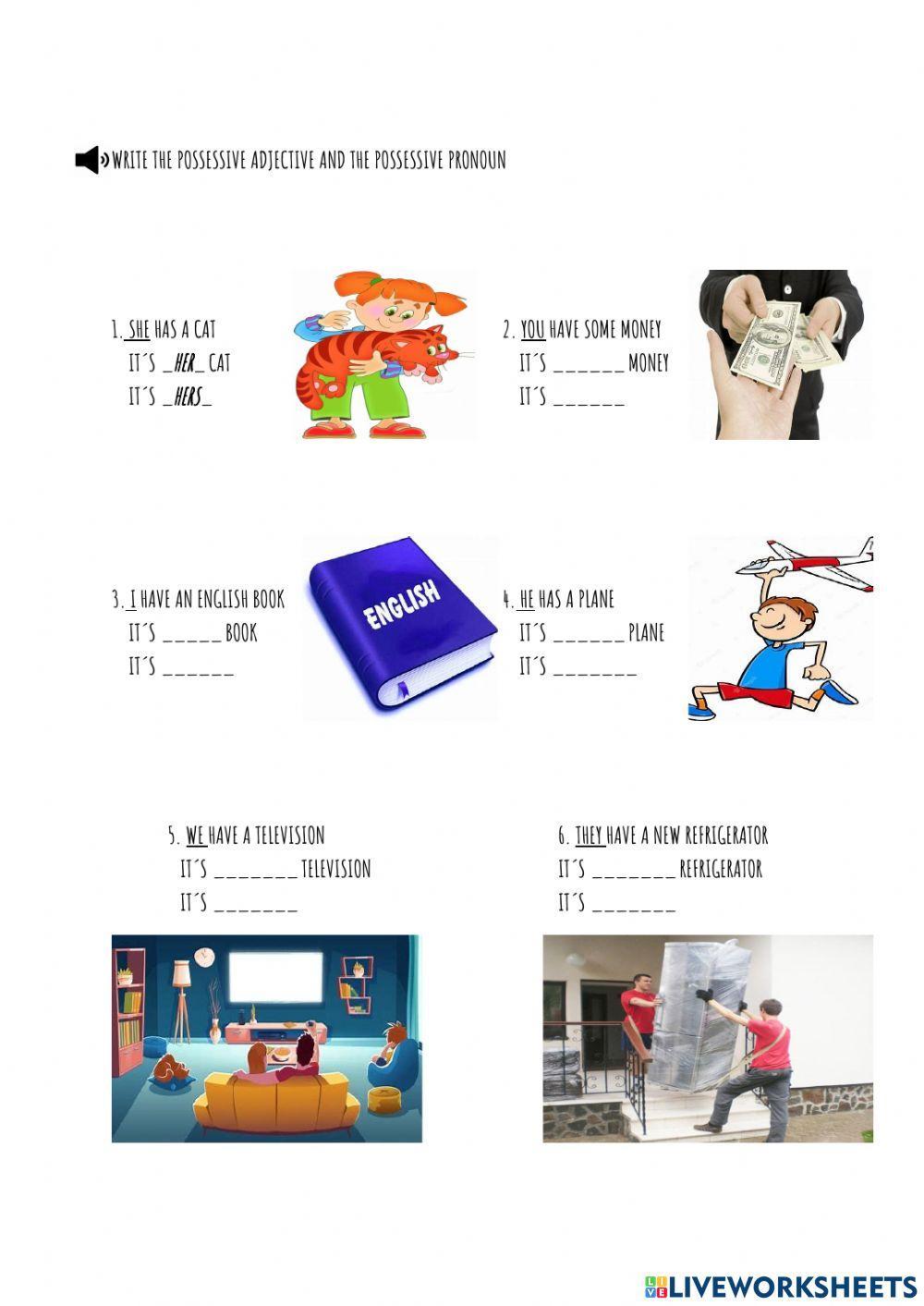 Possessives Adjectives and Possessives Pronouns