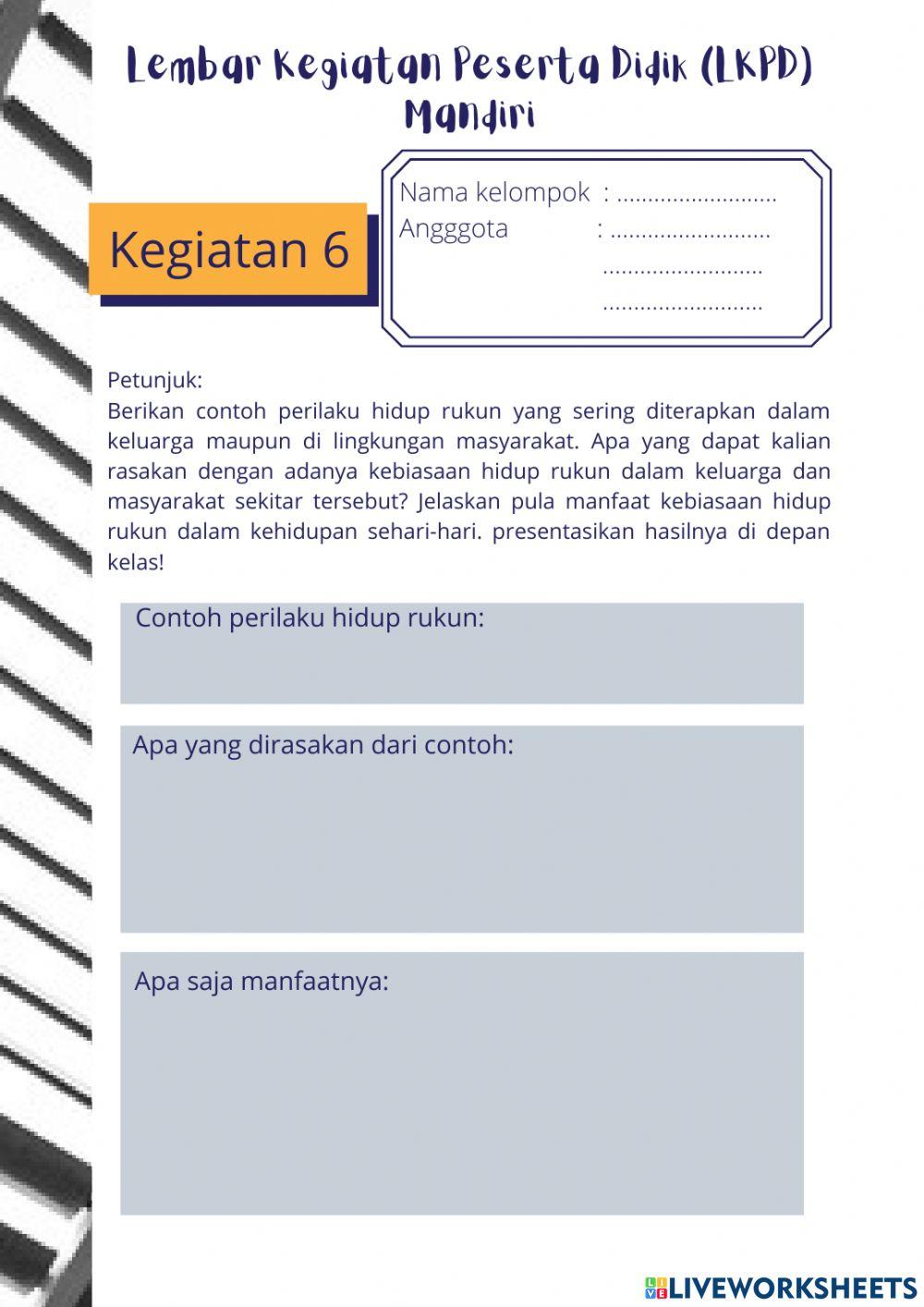 Lkpd kelas 5 tema 9 subtema 1 pembelajaran 4
