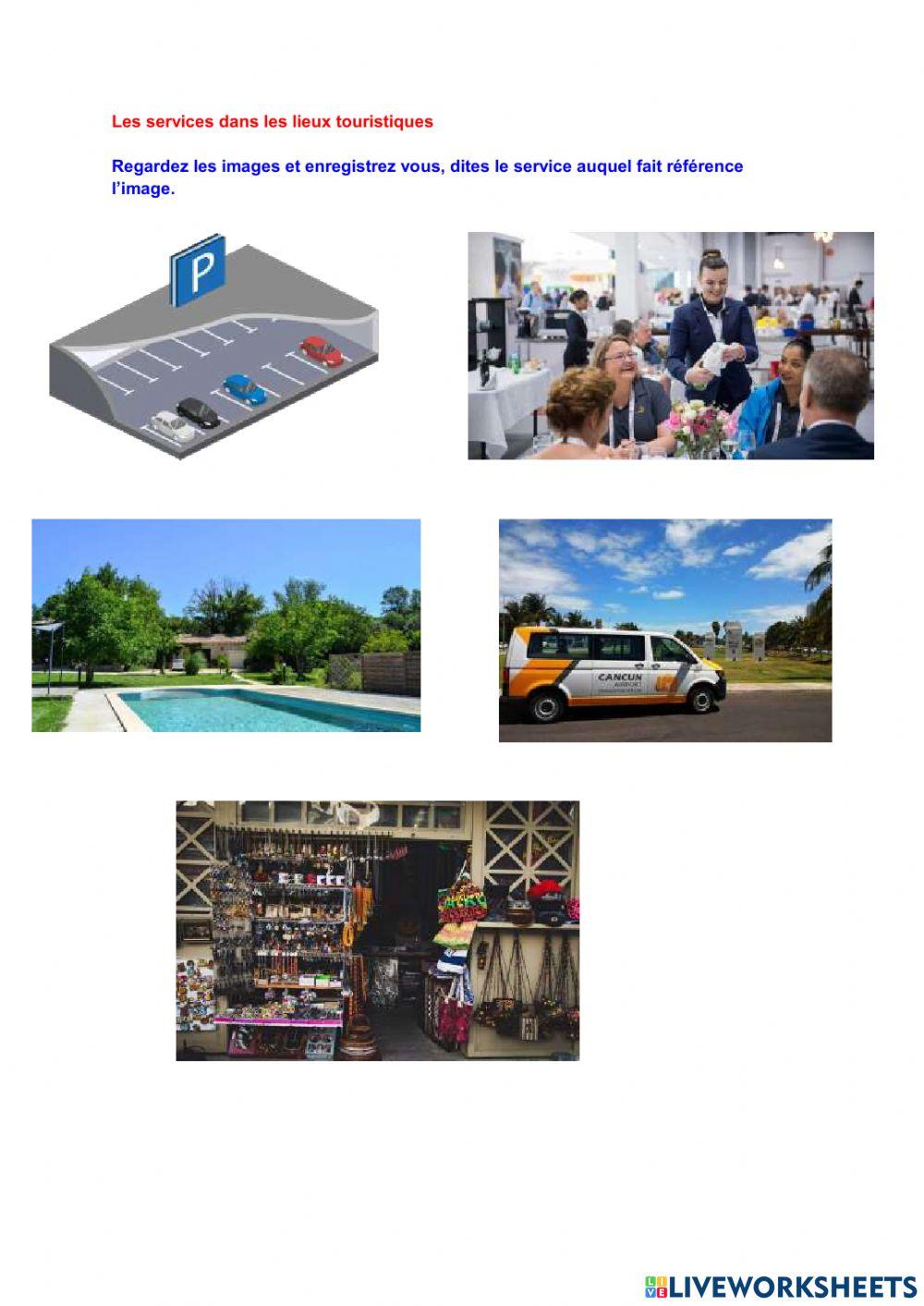 Les services touristiques