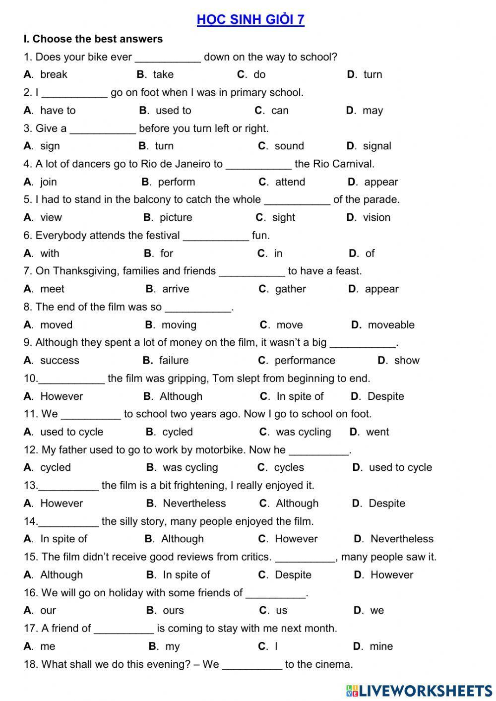 Bai tap boi duong hoc sinh gioi