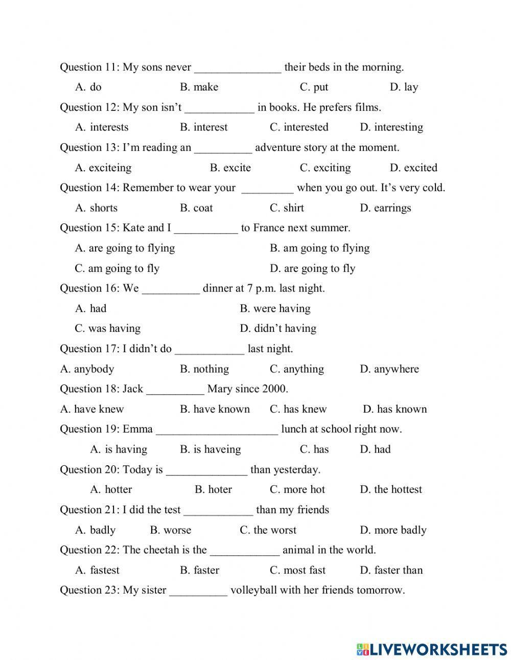 Revision 1 for final test