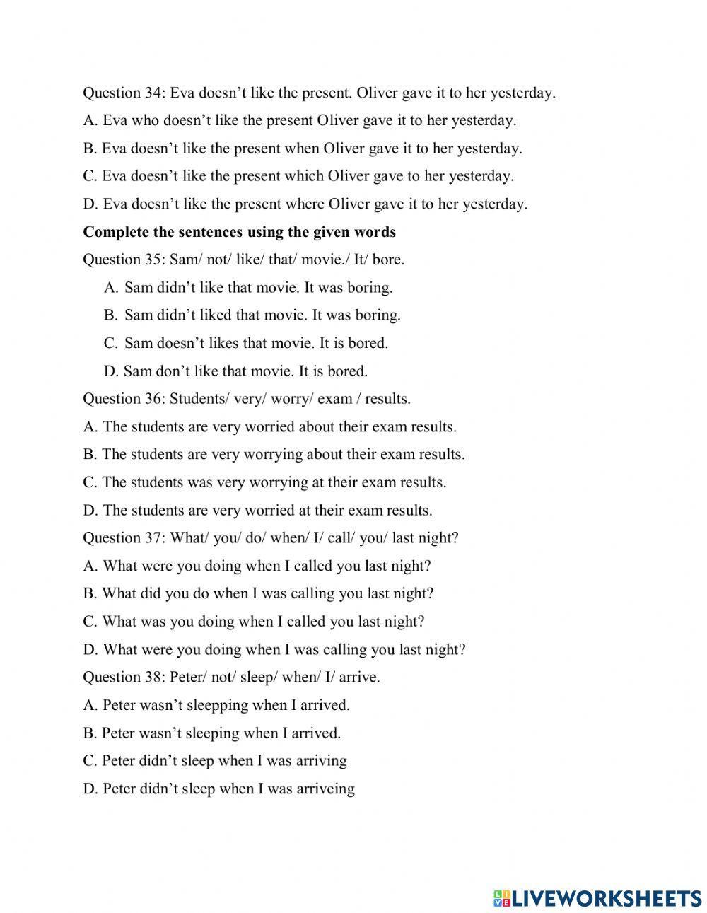 Revision 1 for final test