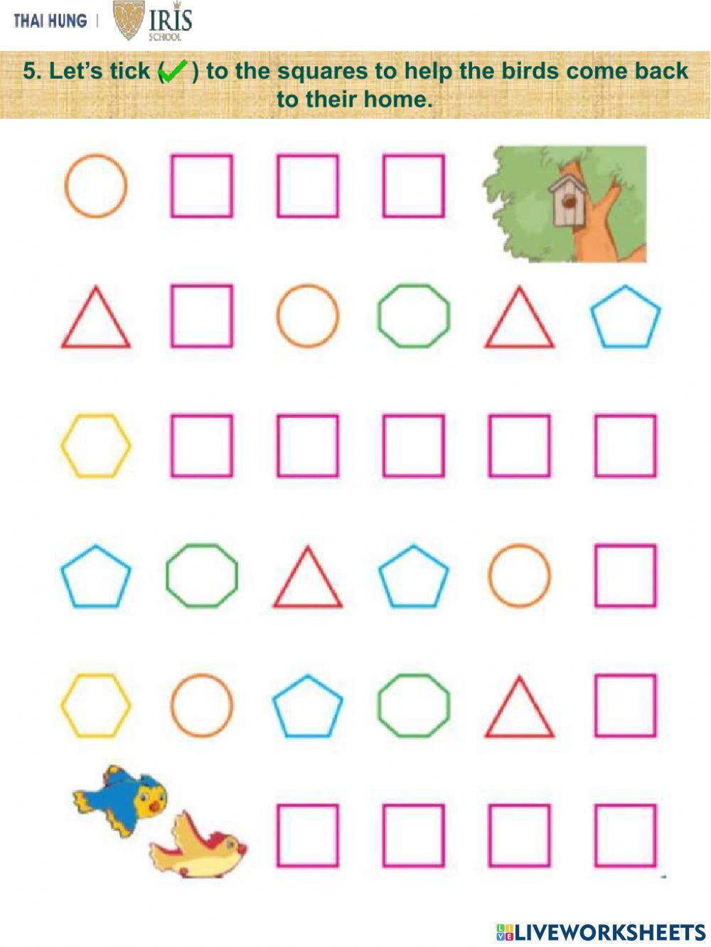 Rainbow-Review Shapes for Kids