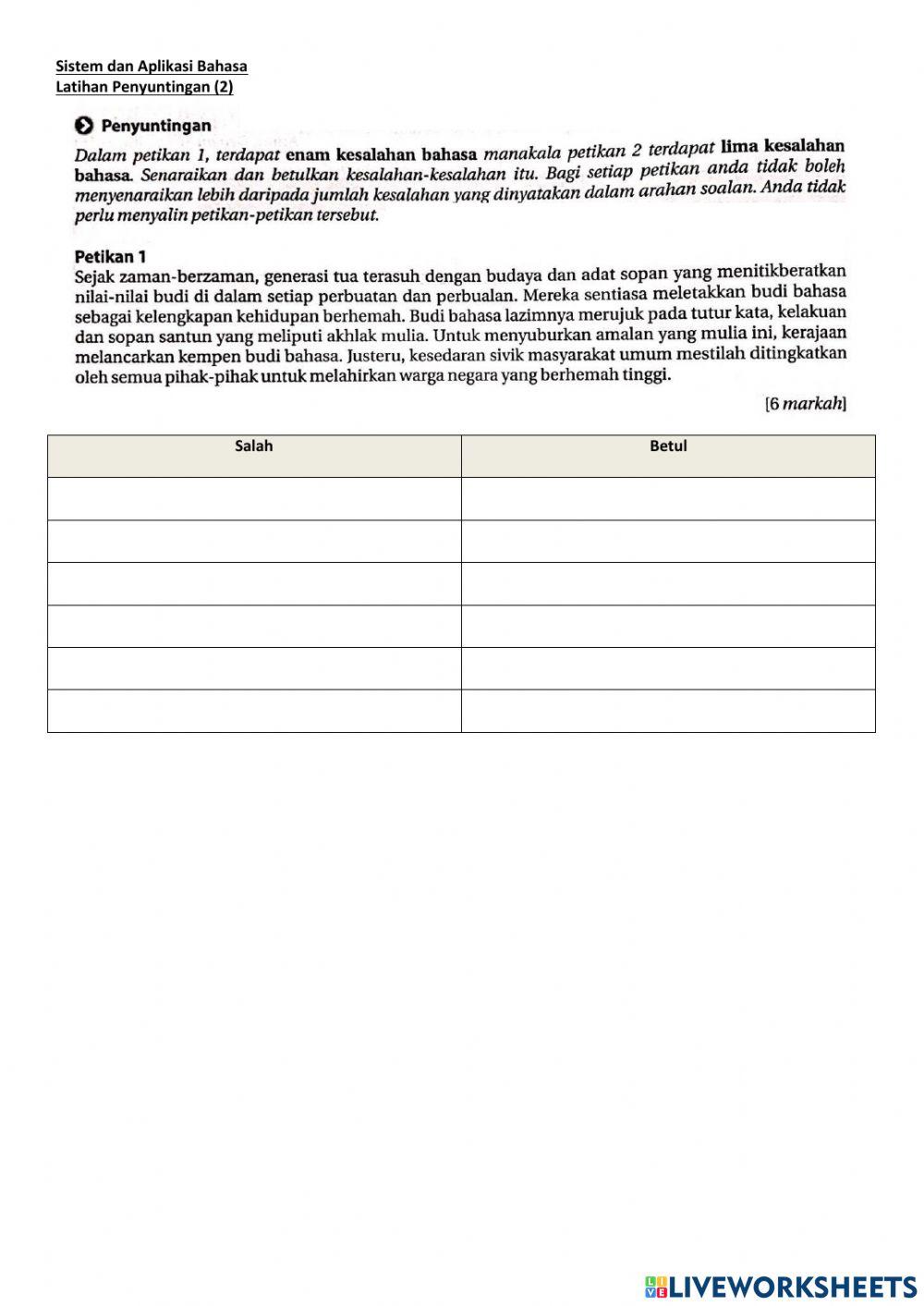 Sistem dan Aplikasi Bahasa