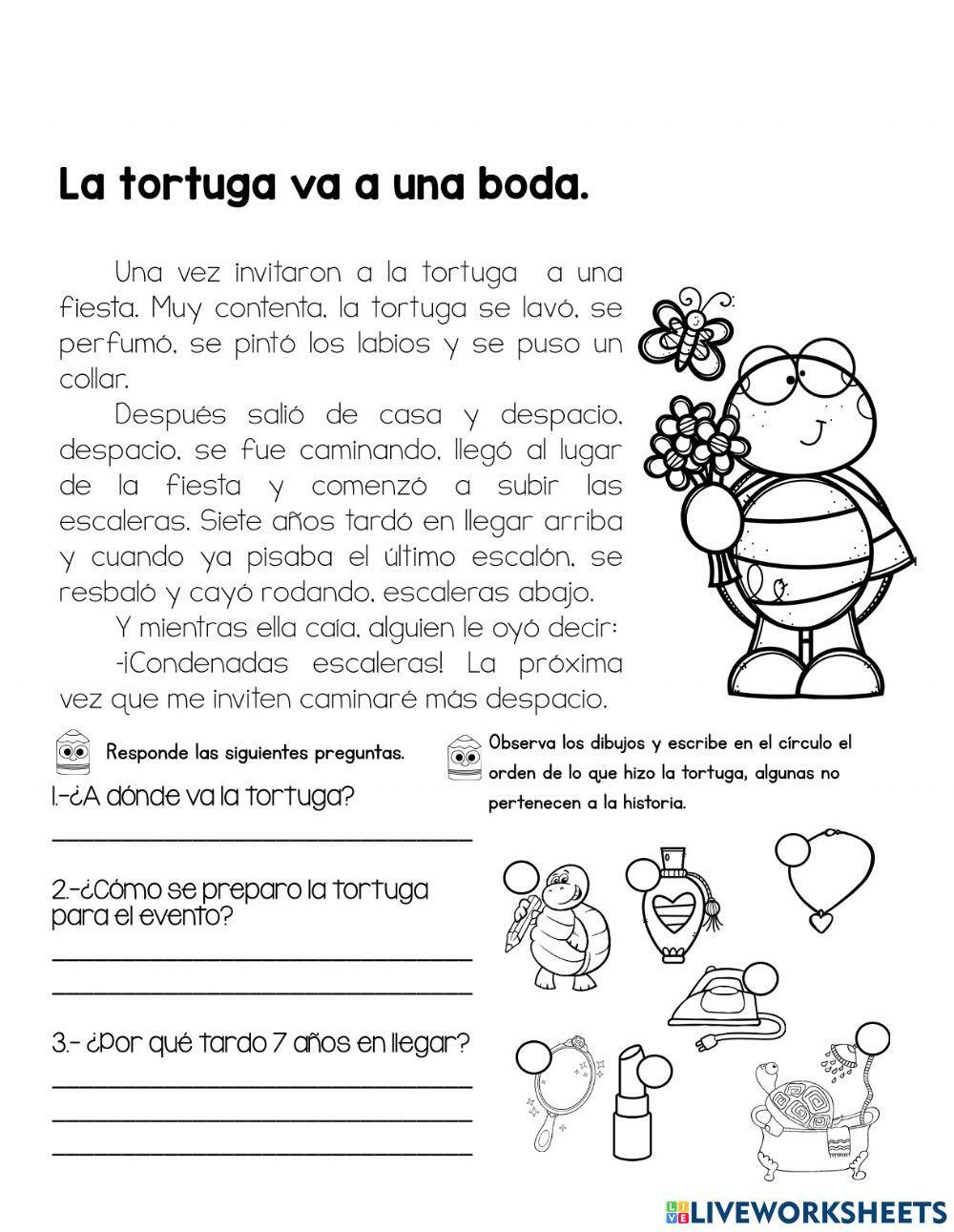 La tortuga va a una boda