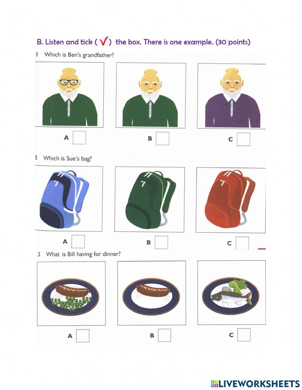 Worksheet no 3- Spelling Bee- level A