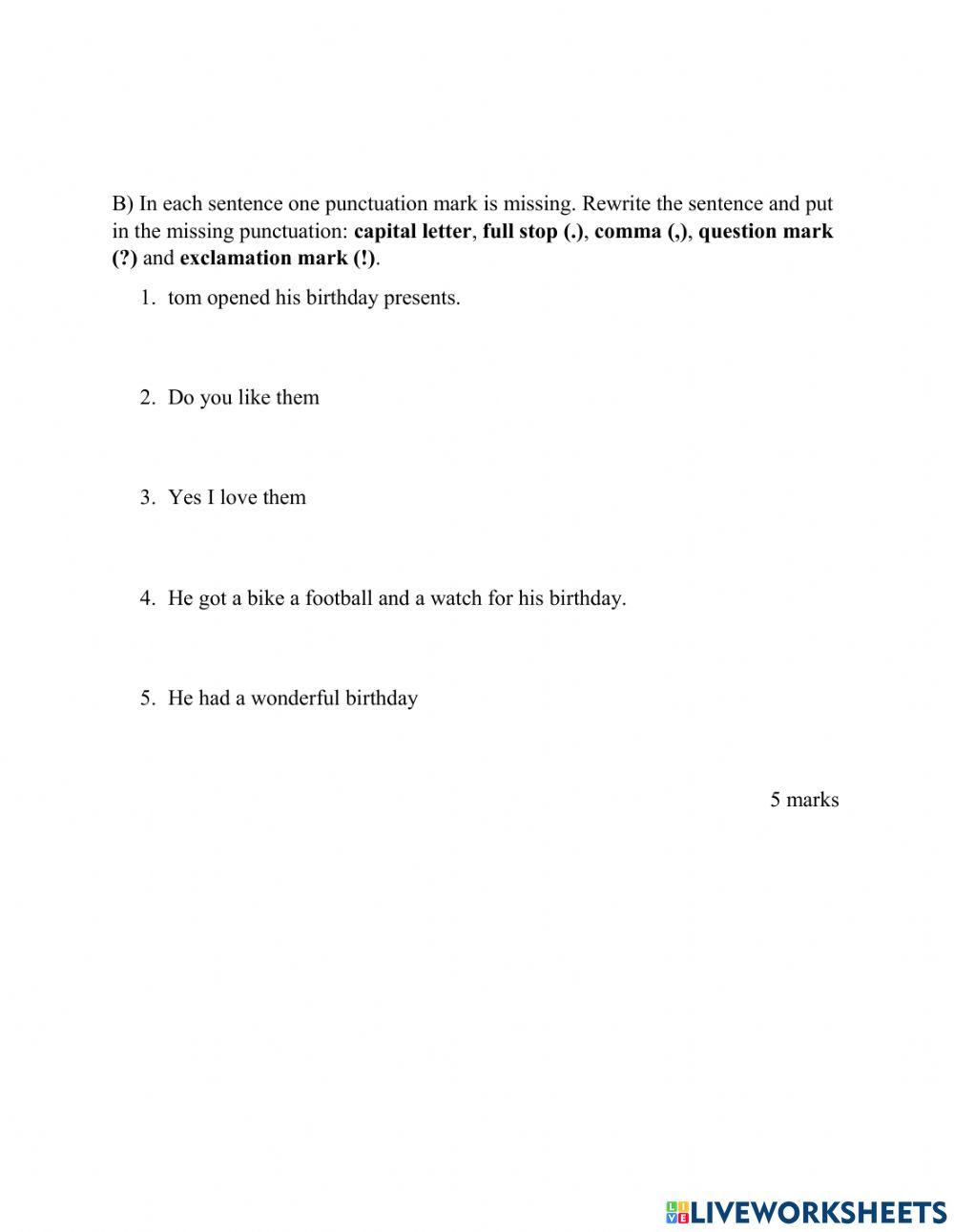 English Language Arts Easter Term Test A