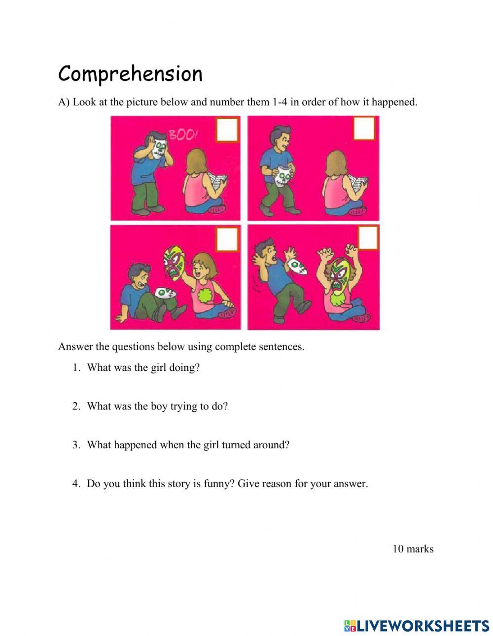 English Language Arts Easter Term Test A