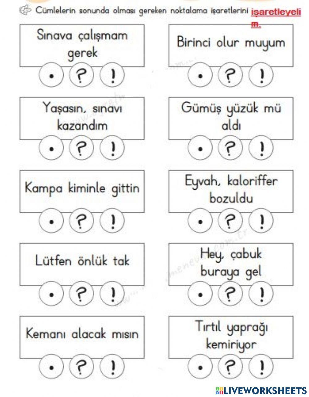 Noktalama İşaretleri