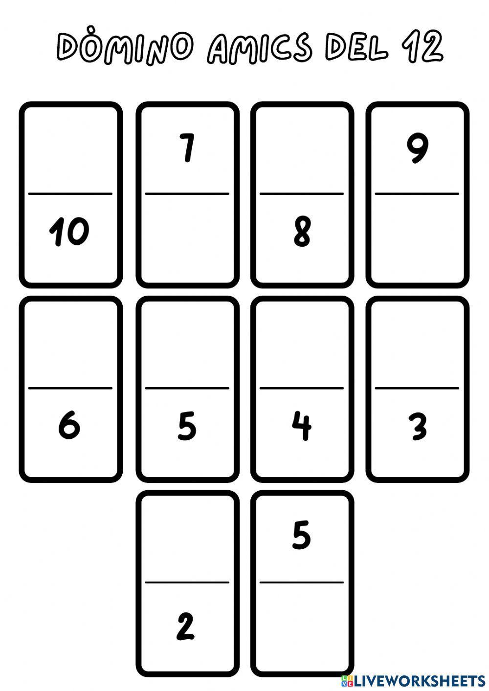 Dòmino amics del 10 i del 12