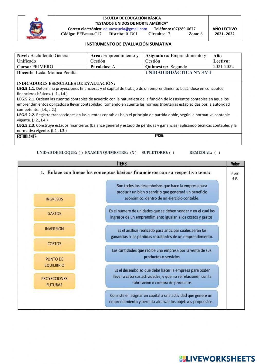 Evaluacio 1 bachillertao