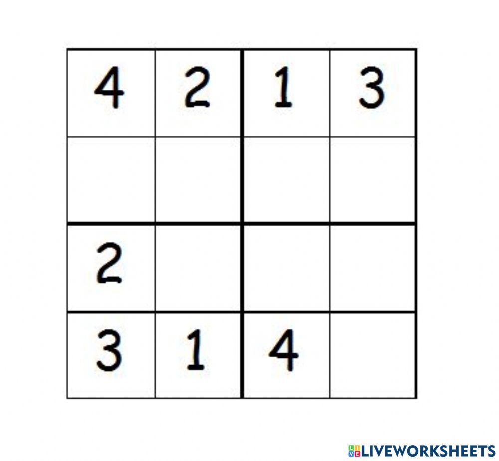Sudoku 4x4