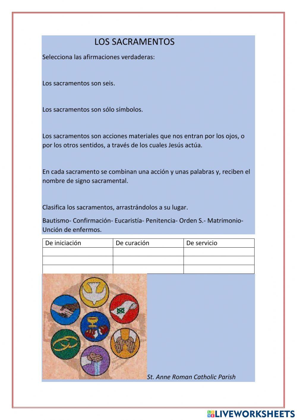 Los sacramentos