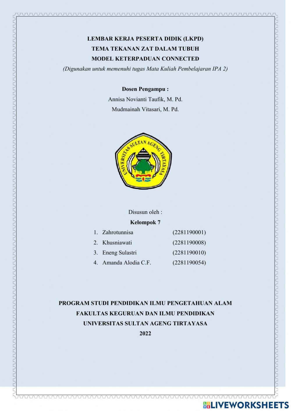 Tema Tekanan Zat Pada Tubuh Manusia