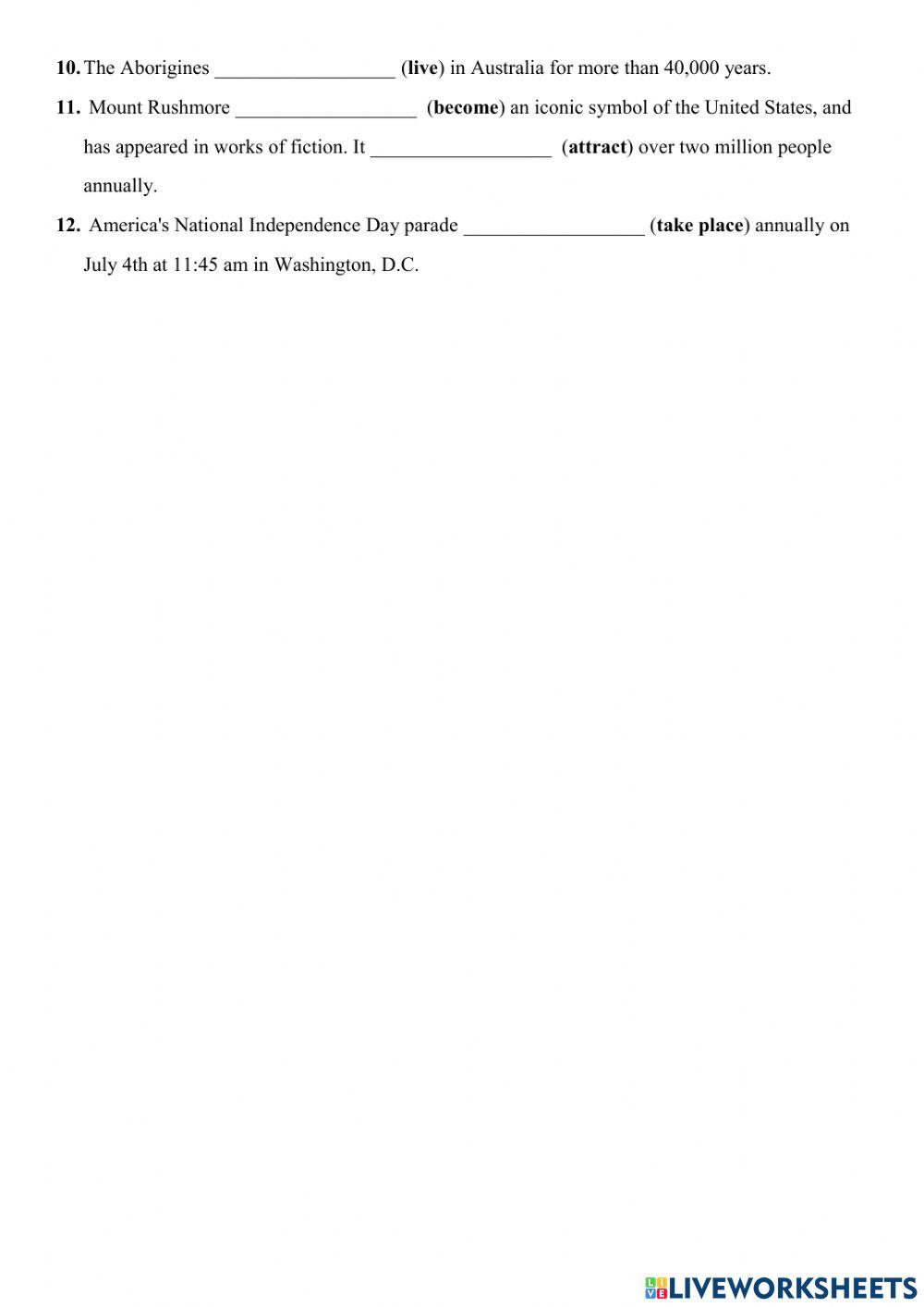 Unit 8: English-speaking countries