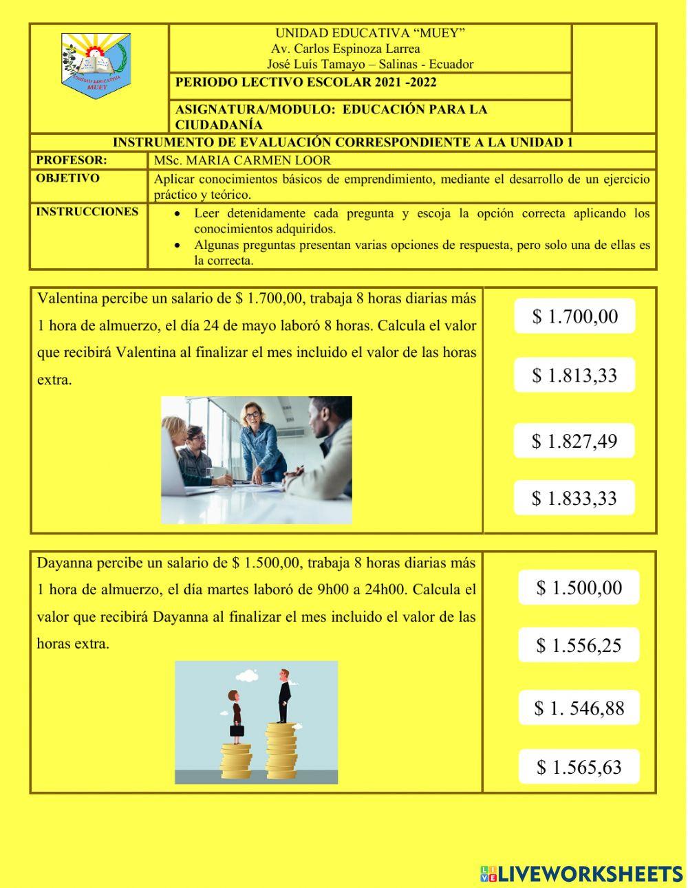 Horas suplementarias y extraordinarias