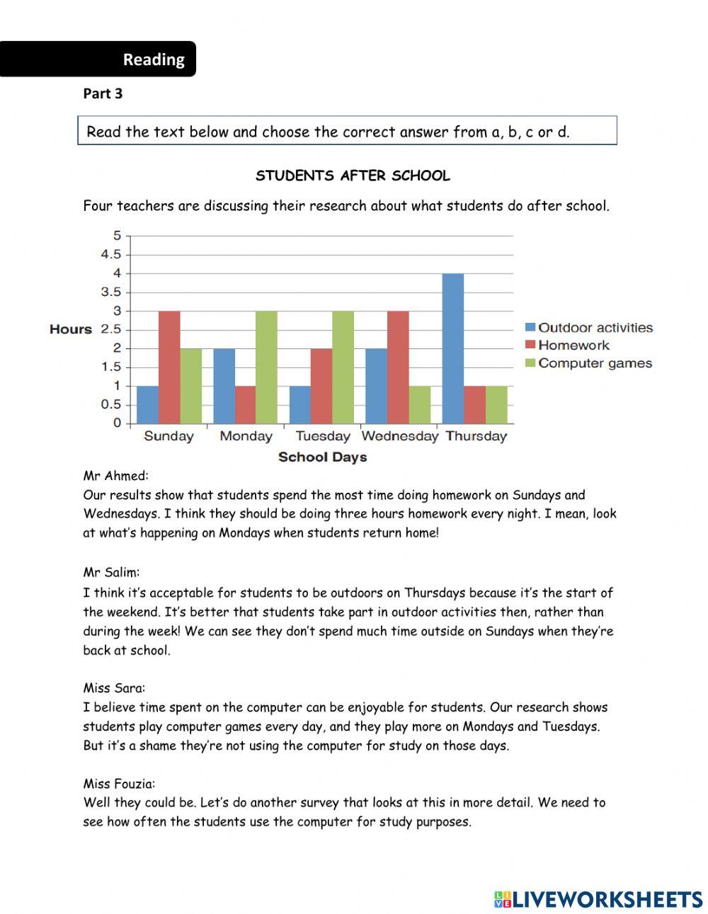 Students after school