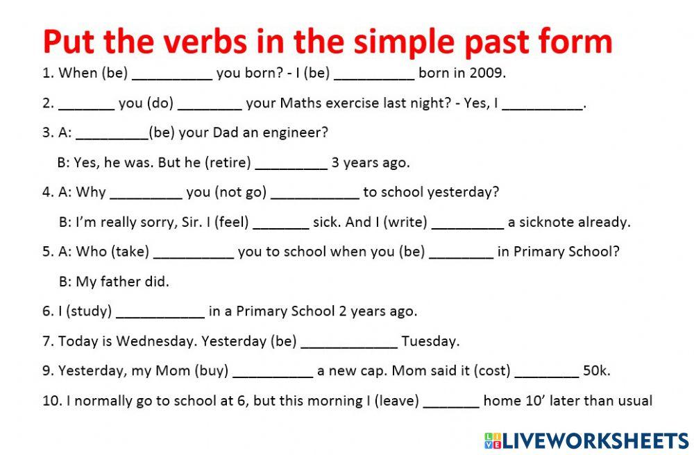 Grammar practice for grade 7