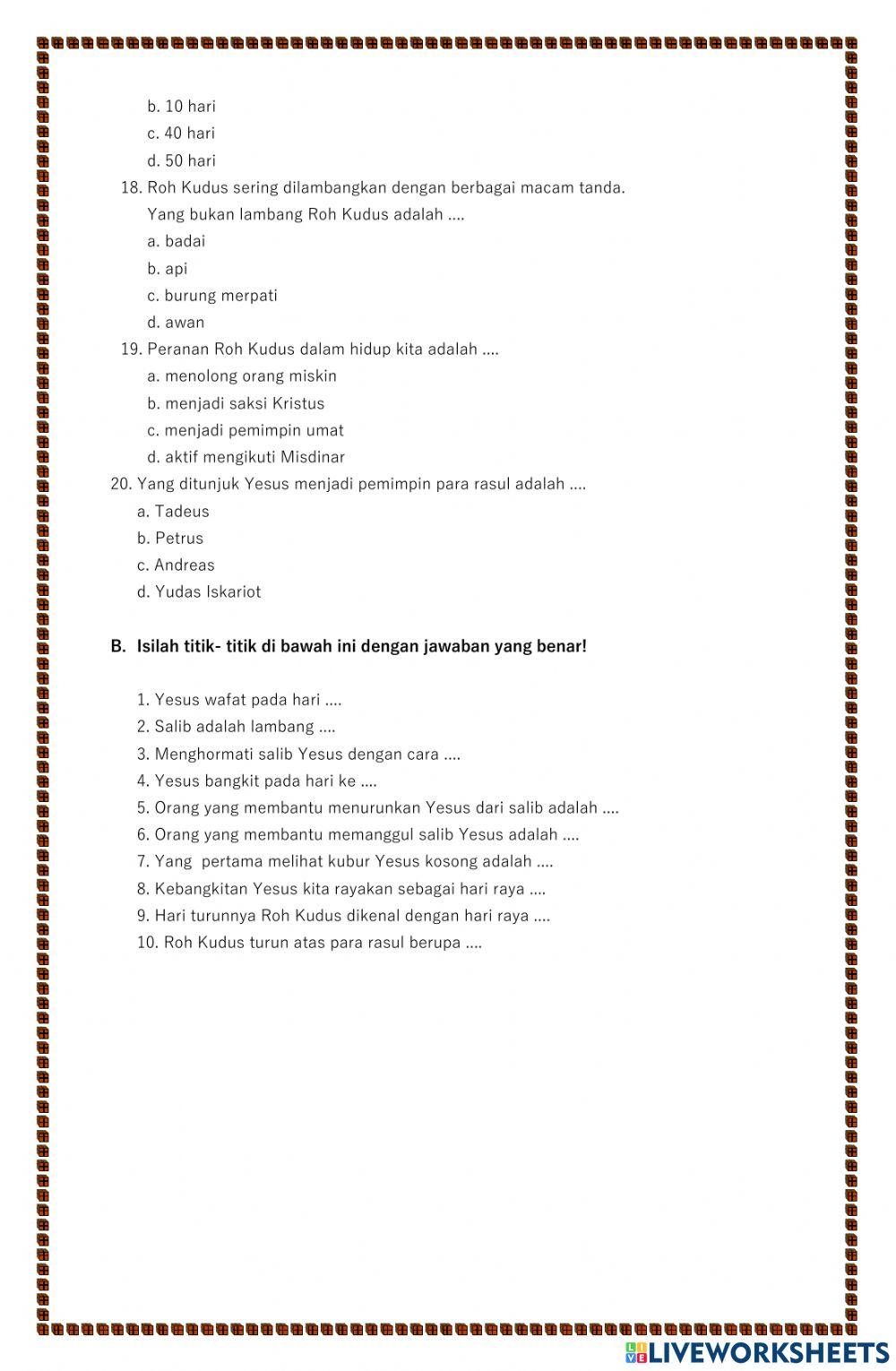 Pendidikan Agama Katolik