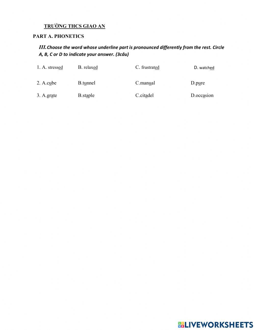 Midterm 2 - test 2 - grade 9