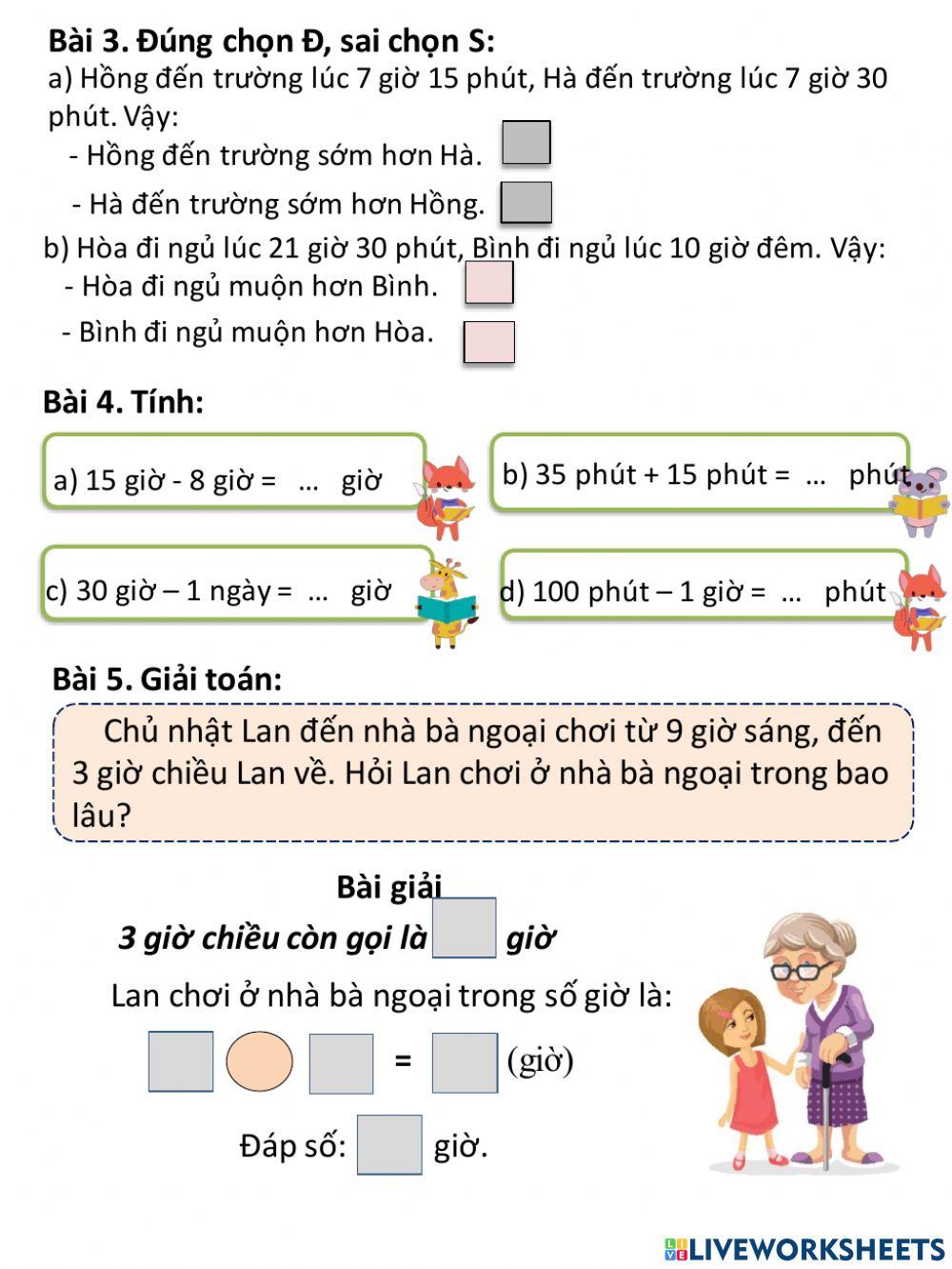 Phiếu Toán tuần 24