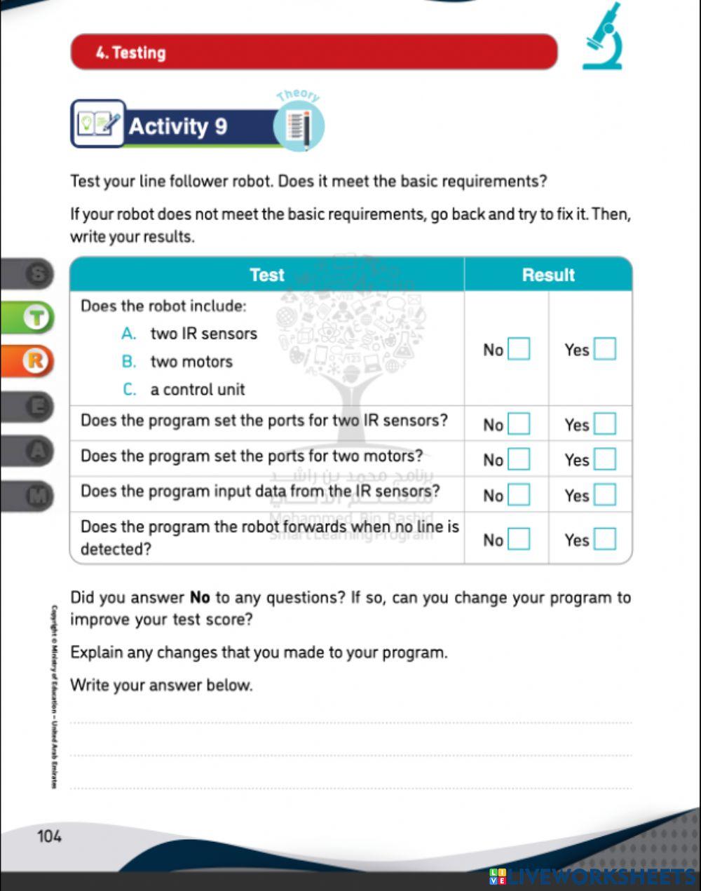 Grade 5 project : testing