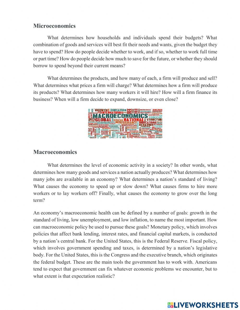 English for Economics