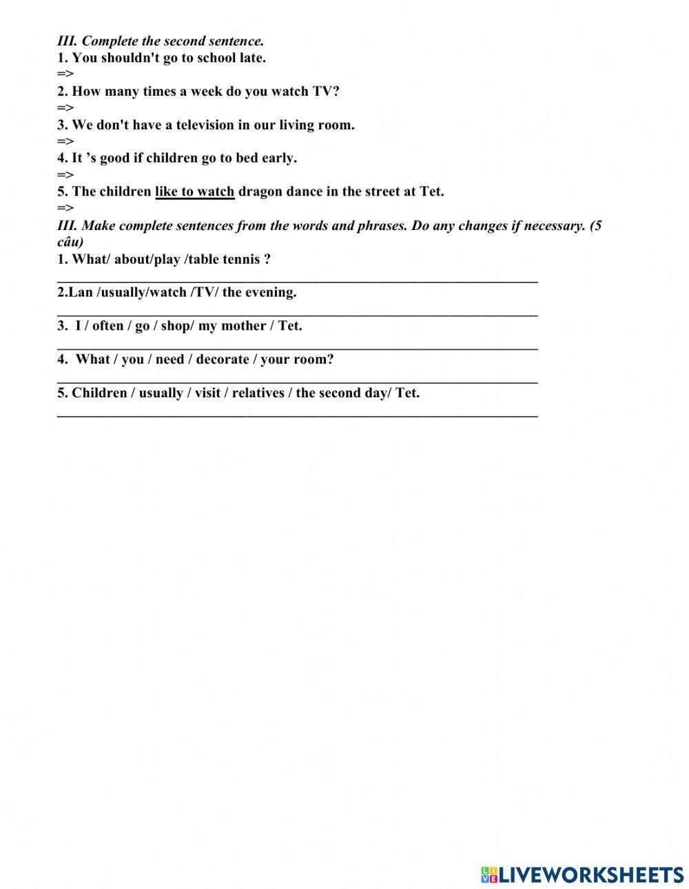 Midterm 2 - Test 1 - Grade 6