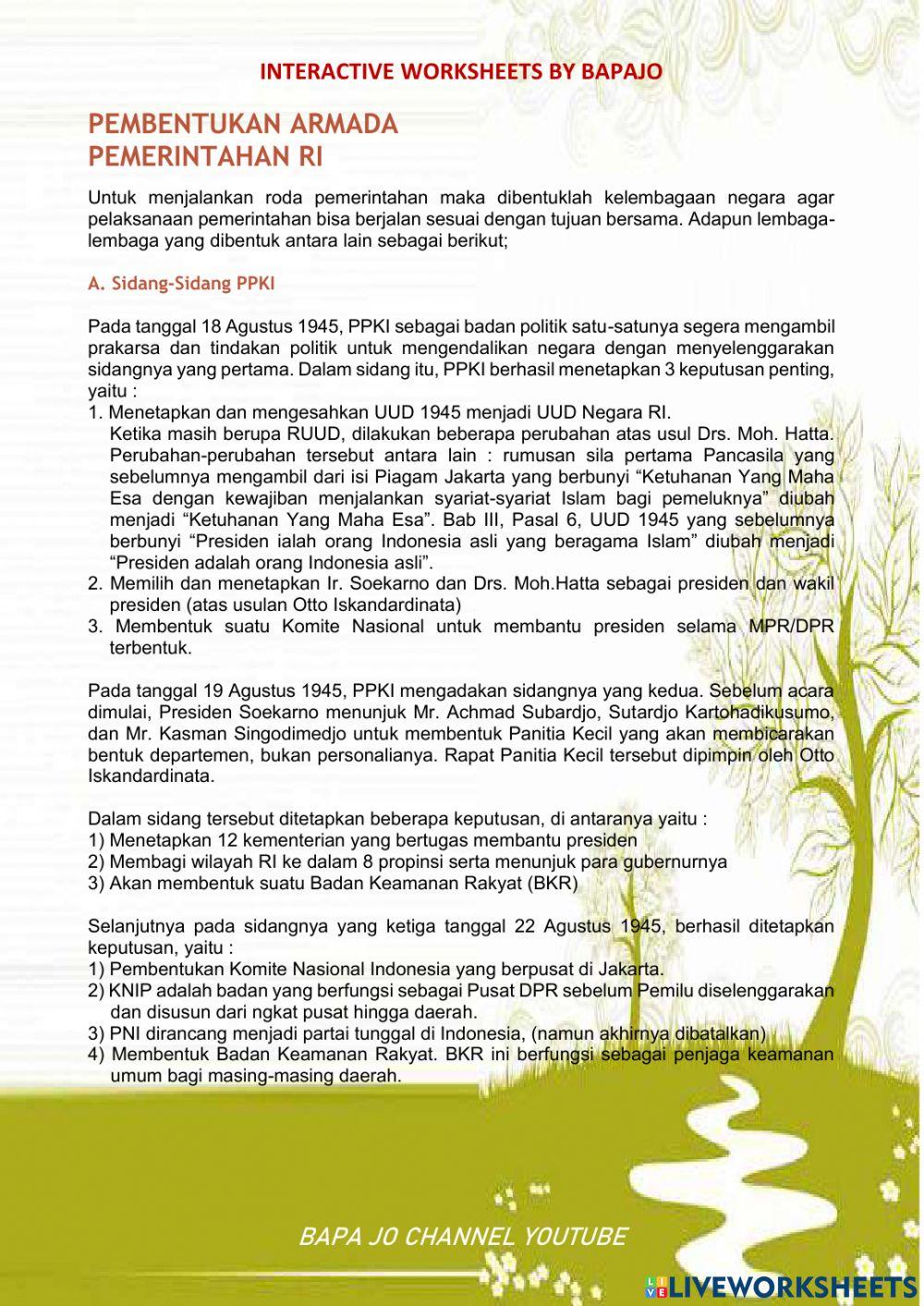 Pembentukan armada pemerintah ri MODUL 10 PAKET C