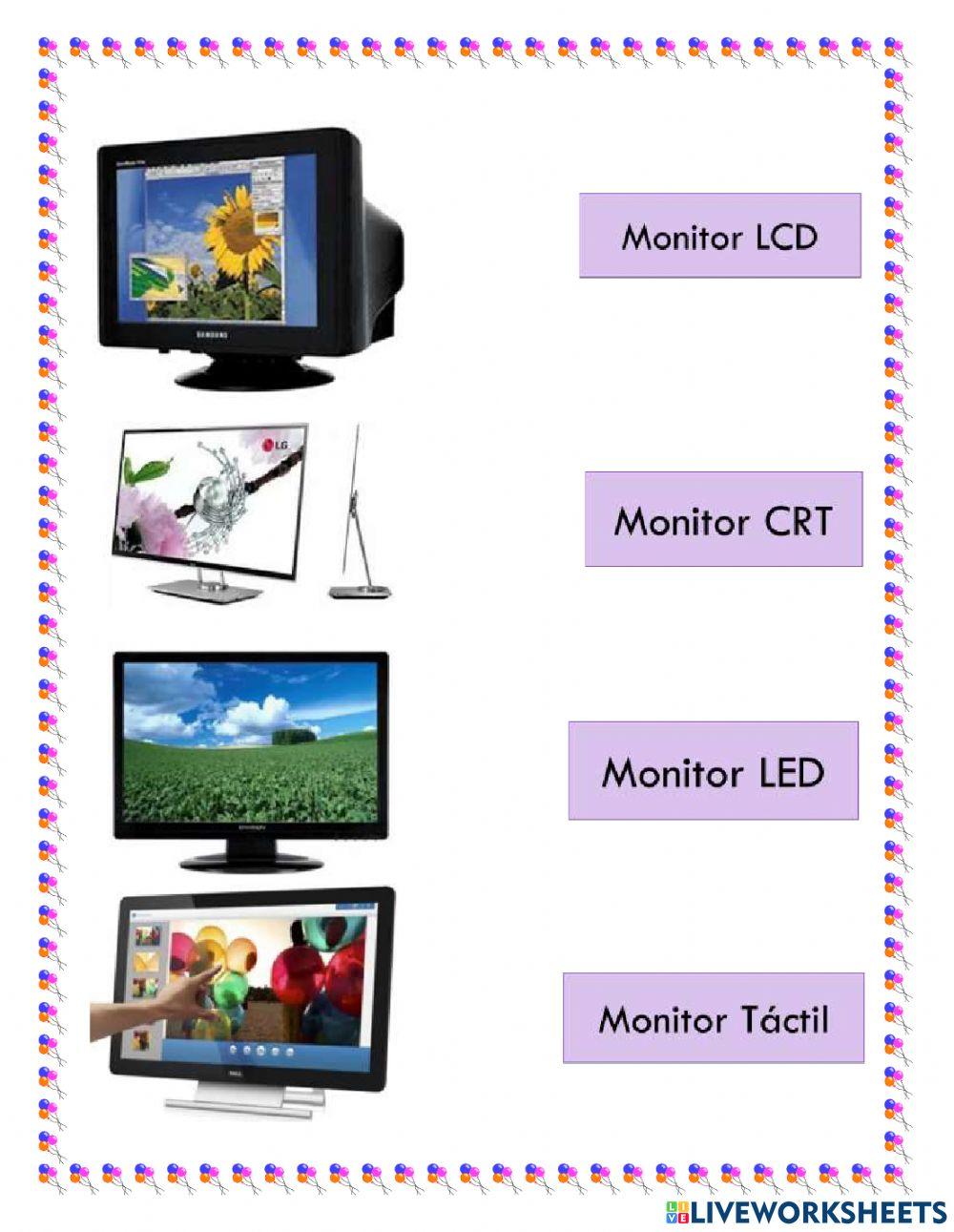 Tipos de mouse, monitores