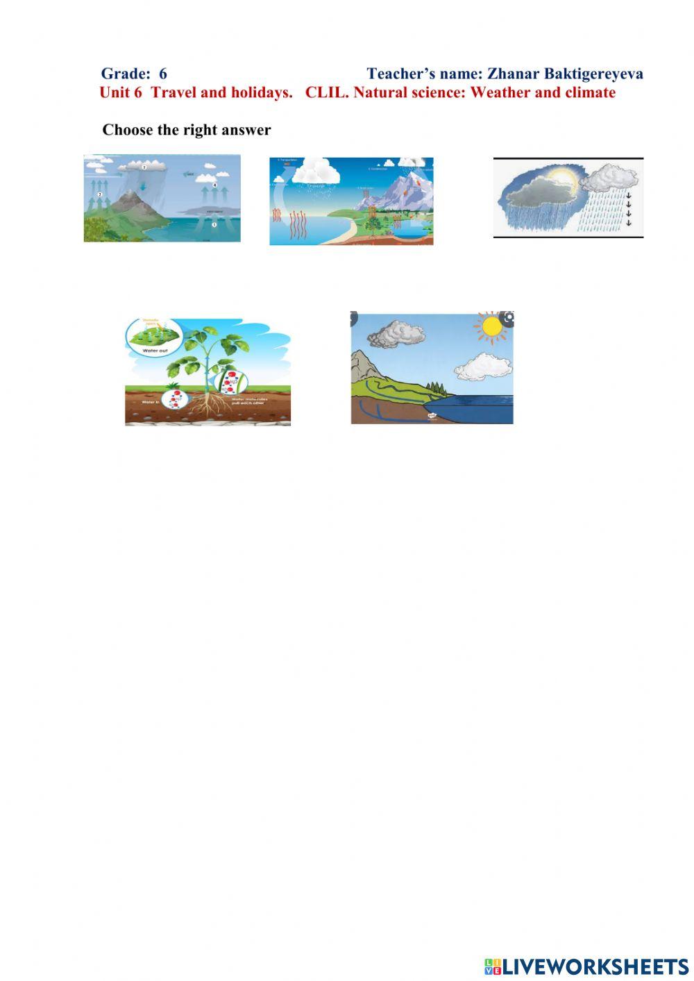 CLIL. Natural science: Weather and climate.