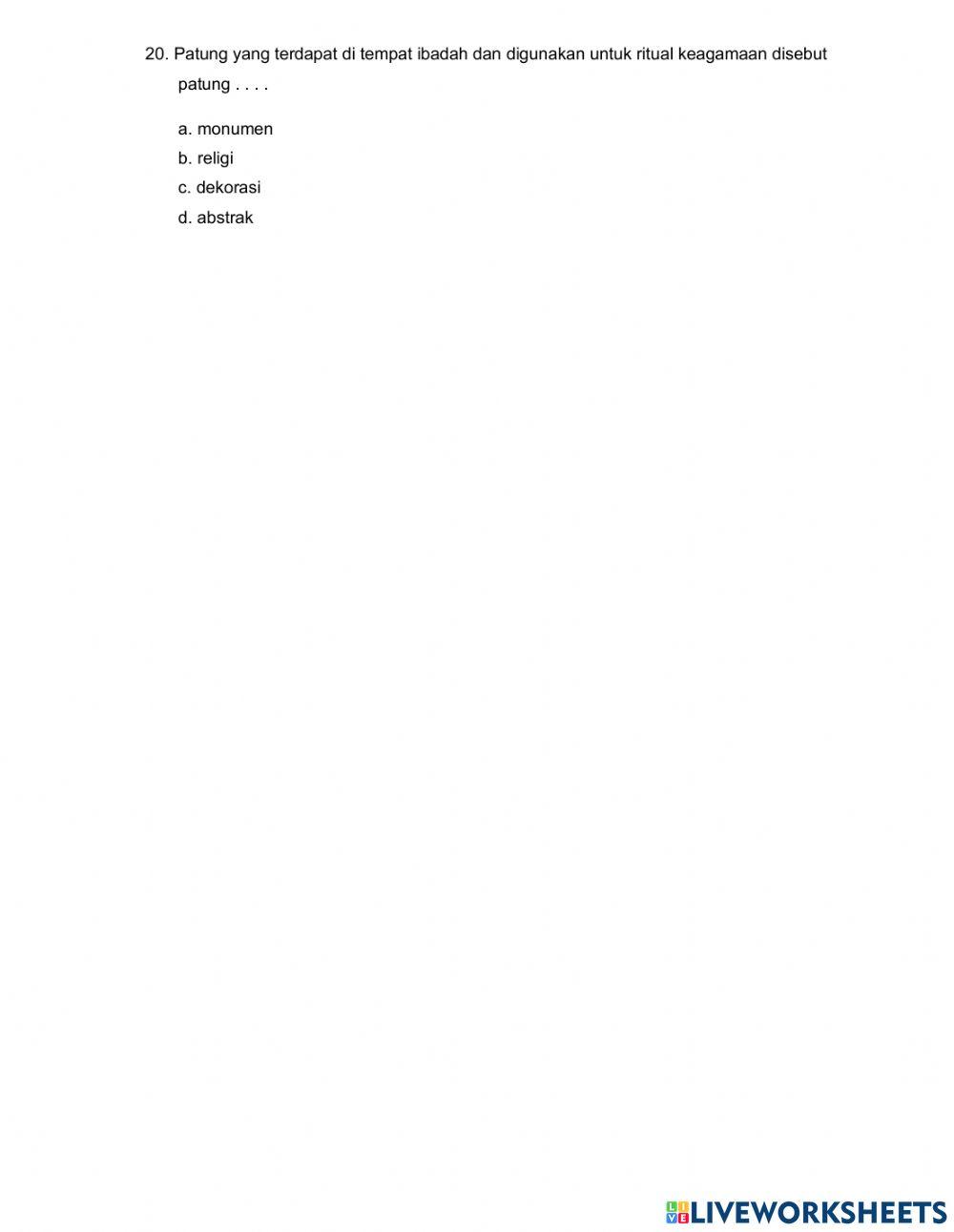 Latihan pts tema 7 kelas 6