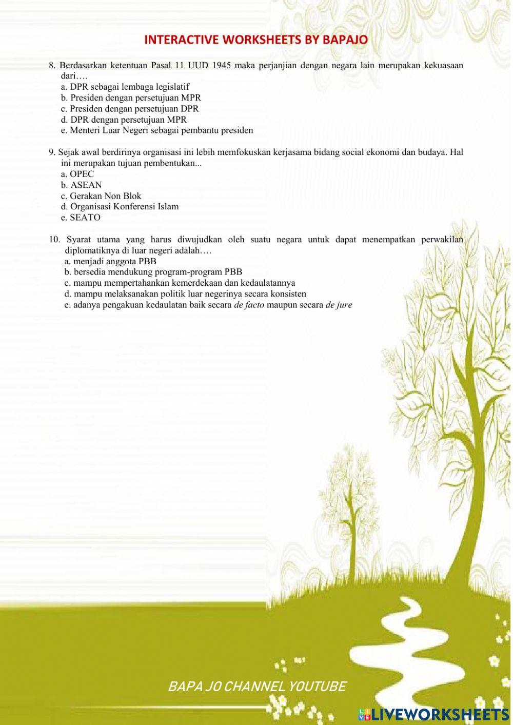 Menjalin persahabatan dunia