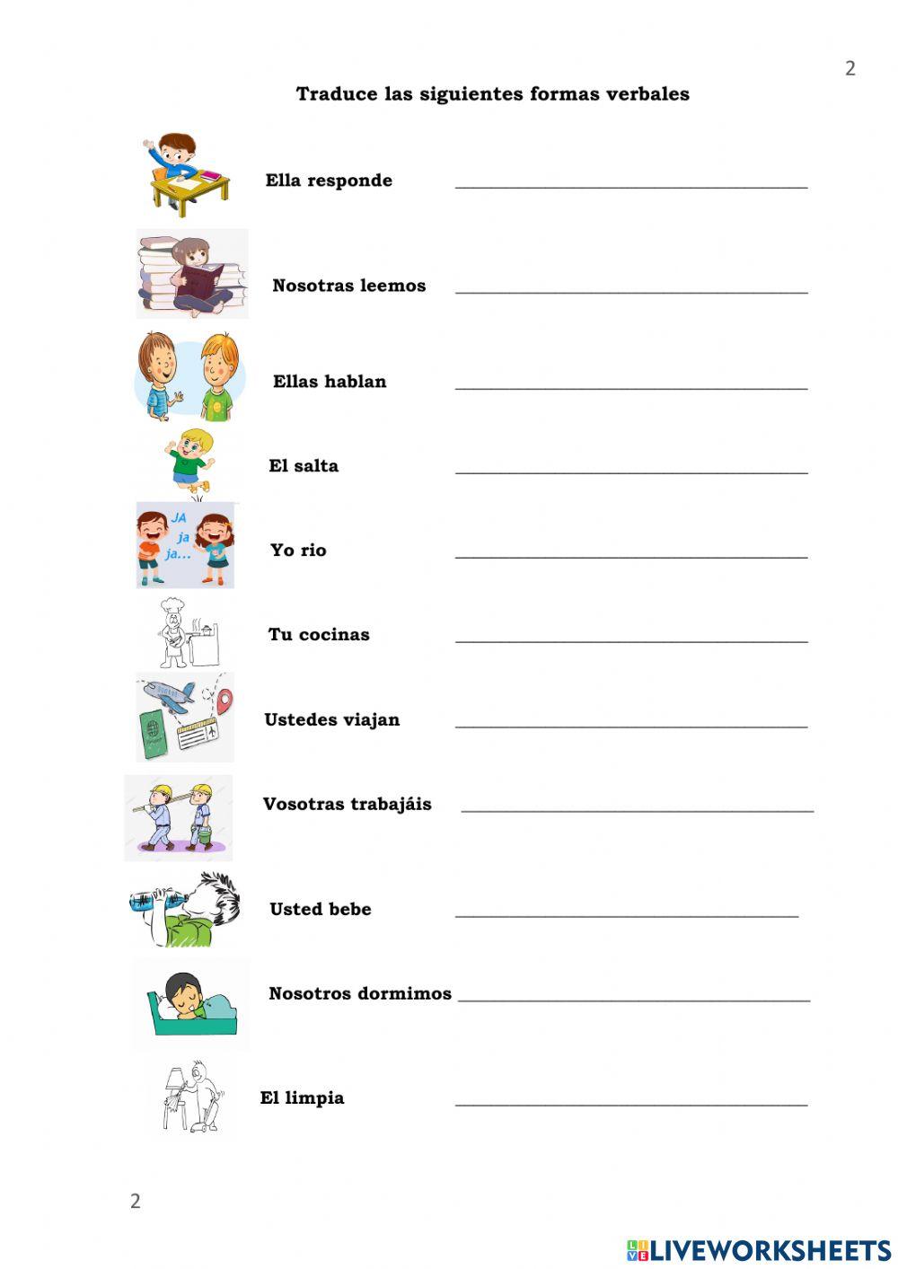 Präsens der Verben 06