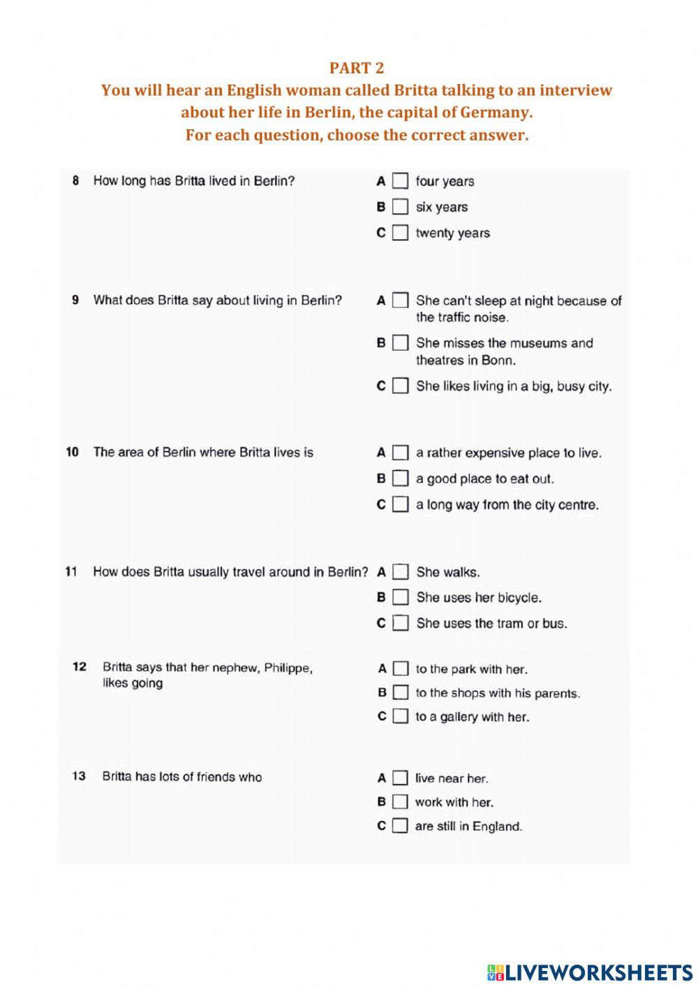 Complete PET-final test U6