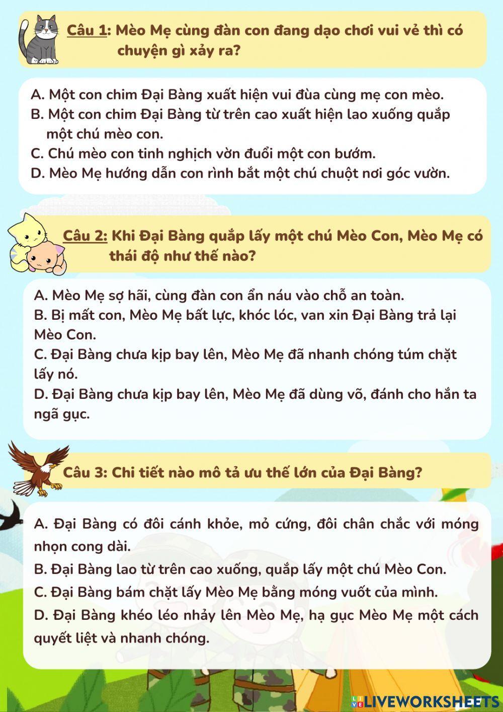 Phiếu ôn tập Tiếng Việt lớp 4 tuần 25