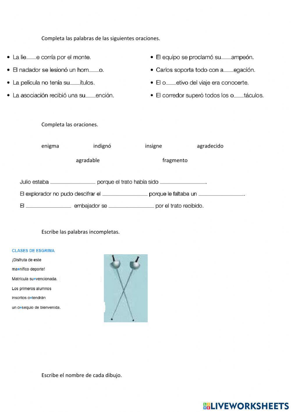 Derivadas y primitivas, b-g delante de consonante