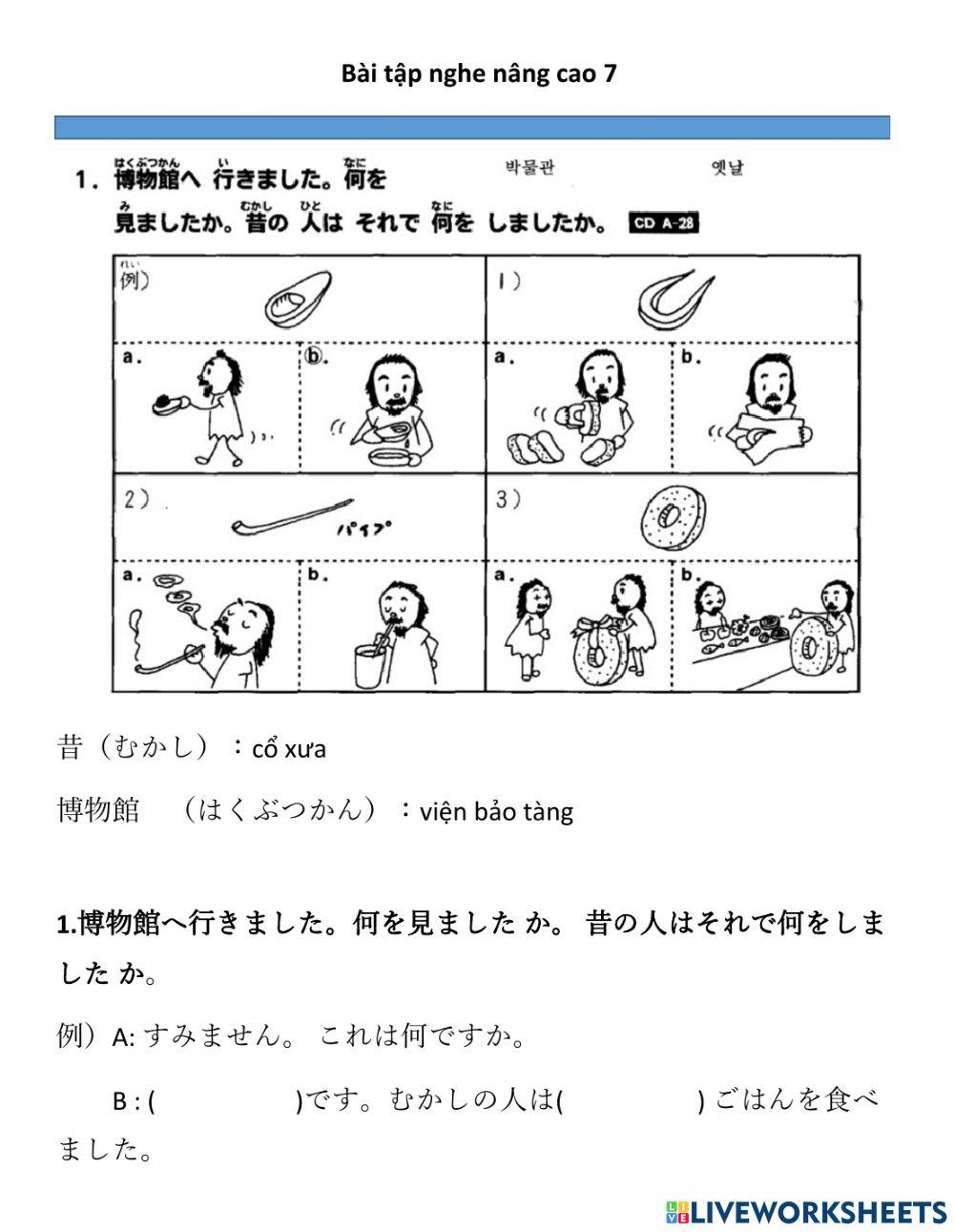 Bài nghe nâng cao bài 7