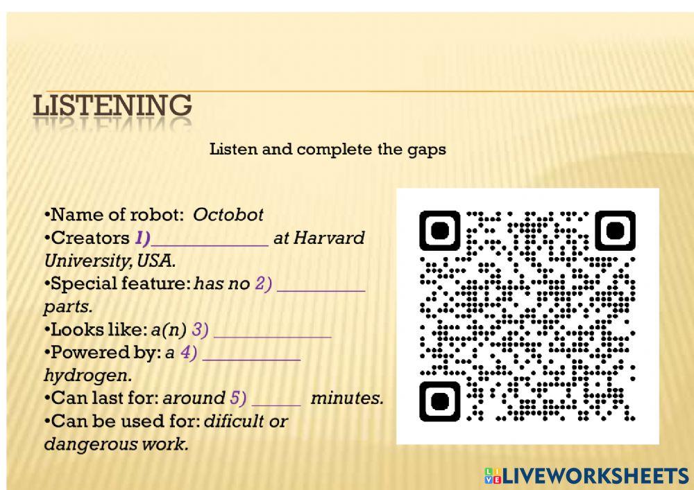 Action 10 Grade, Module 7b, listening task