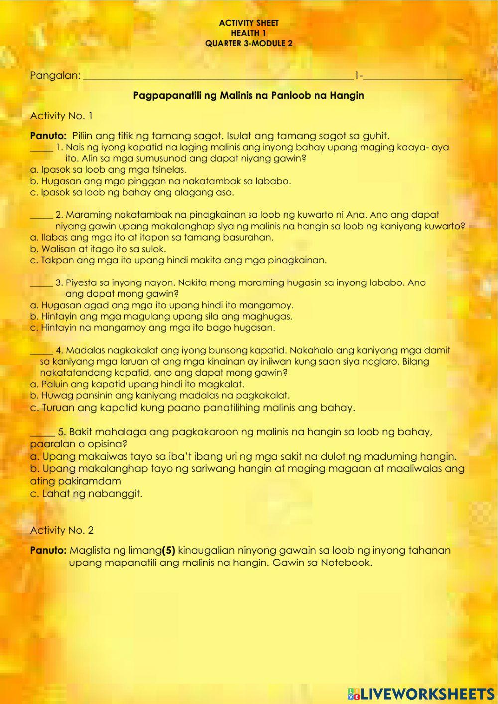 Pagpapanatili ng Malinis na Panloob na Hangin