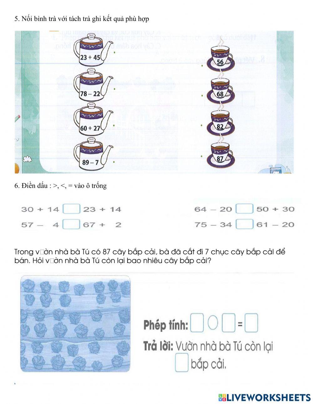 Bài tập ôn tập trực tuyến