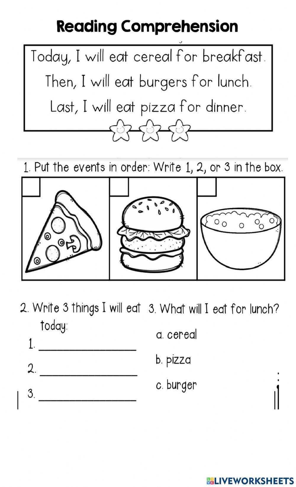 Reading Comprehension online exercise for | Live Worksheets