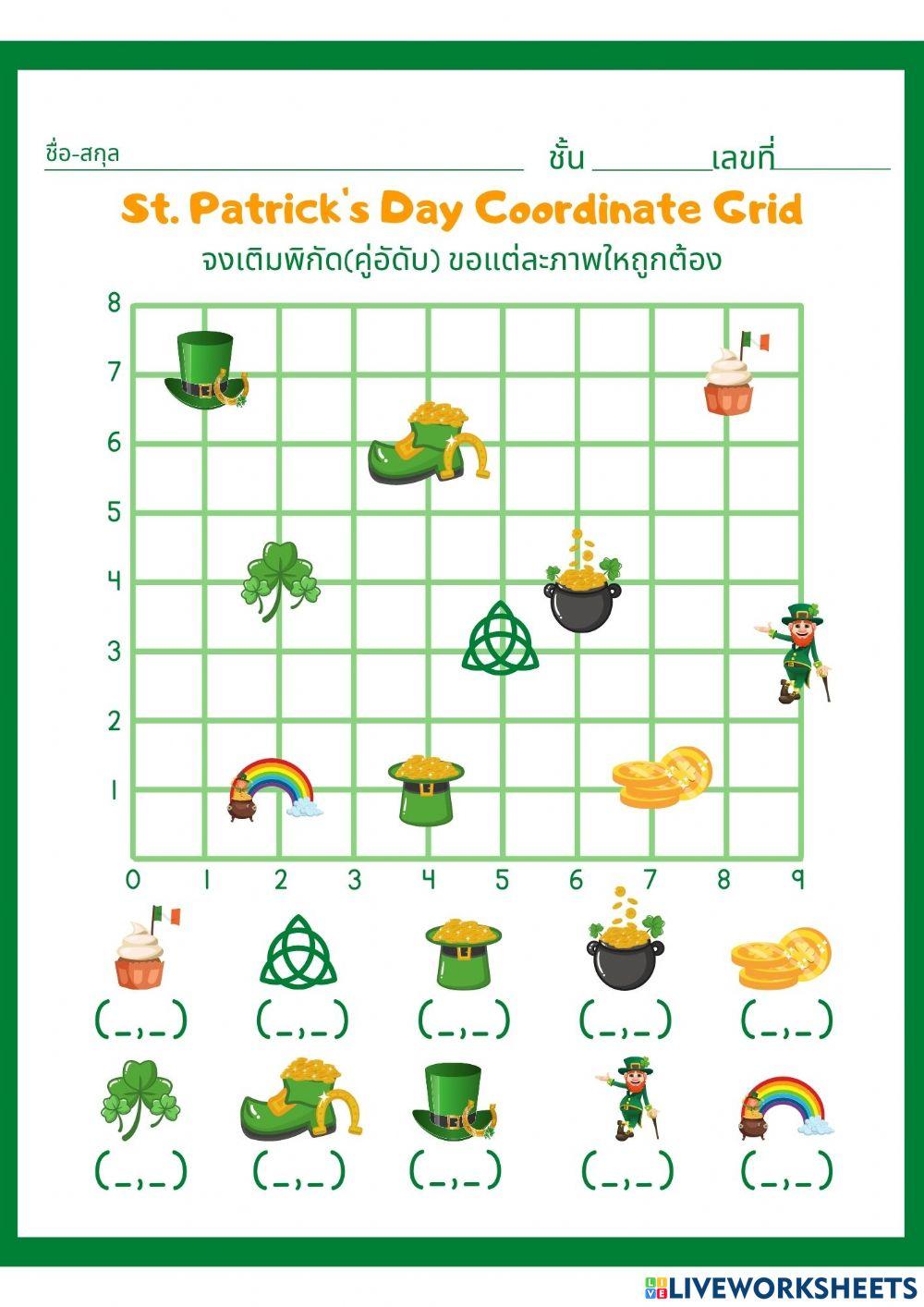 ใบงานกราฟของคู่อันดับ