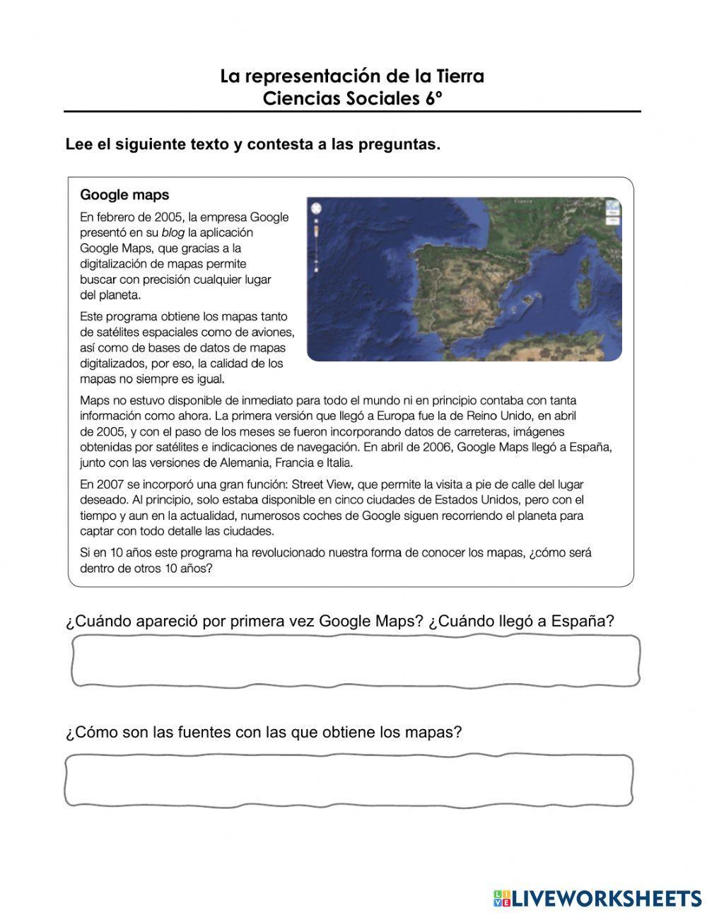 La representación de la Tierra