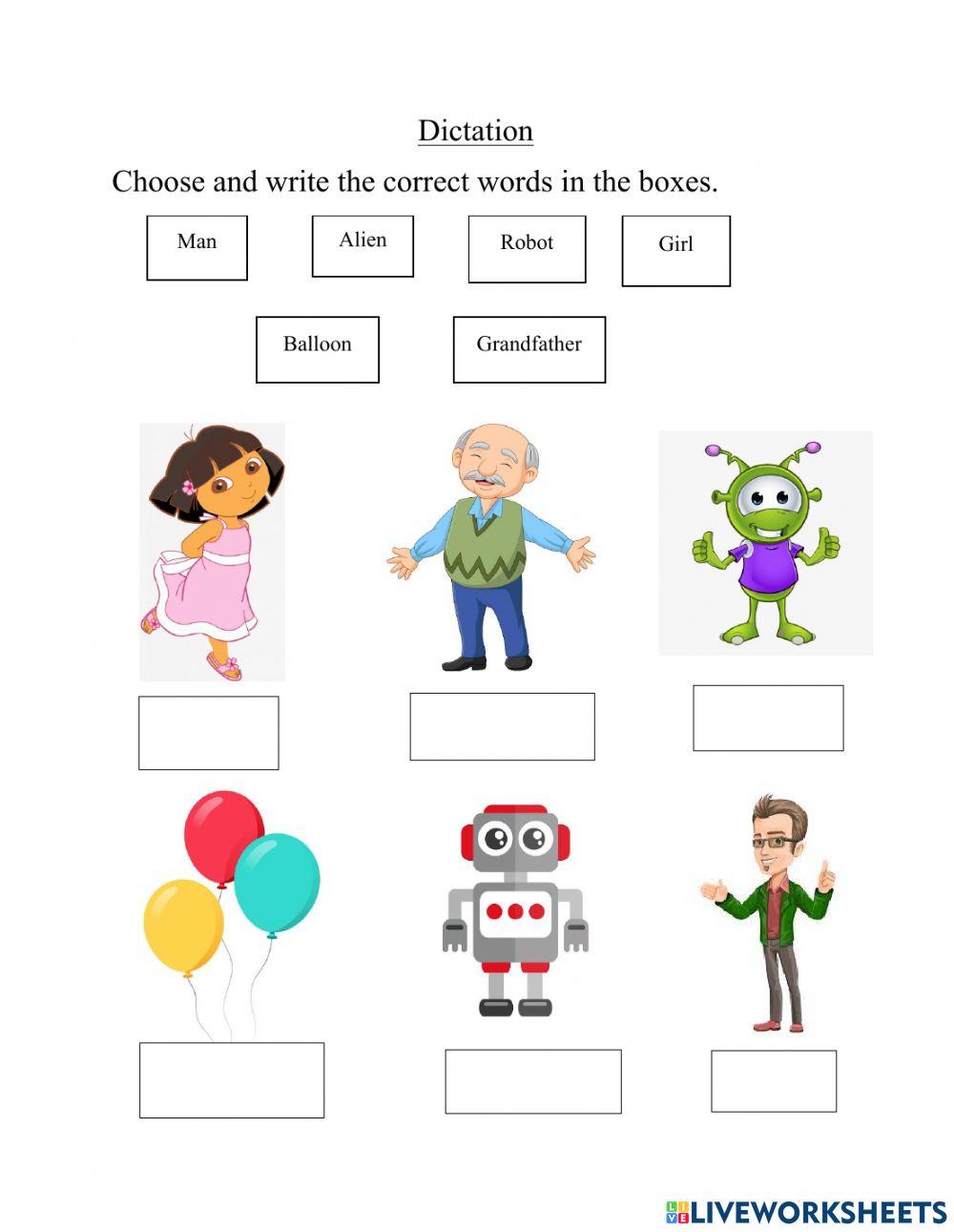 Dictation-Birthday party