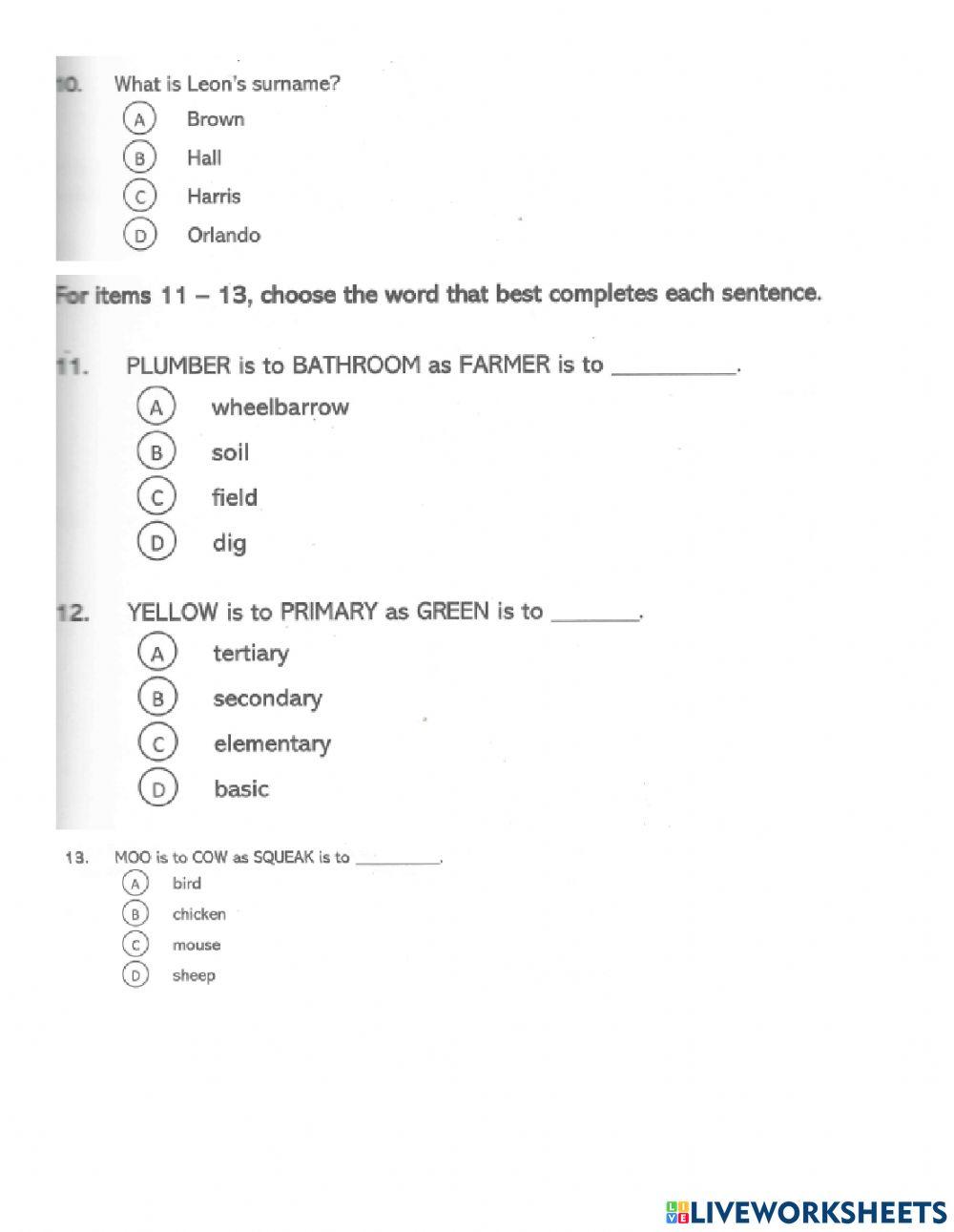 Verbal Reasoning Medix 6